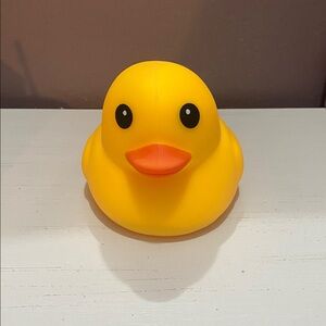JUMBO SQUISHY LAFFY QUACKS BLUE RUBBER DUCK TOY